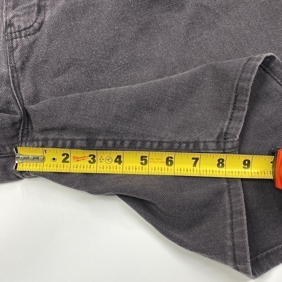 Vintage Faded Glory Black High Waisted Denim Shorts 14 Average Y2K - Picture 4 of 8